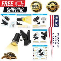 Durable 50W Turtle Heat Lamp – Adjustable UVA UVB Bulb for Reptiles & Amphibians
