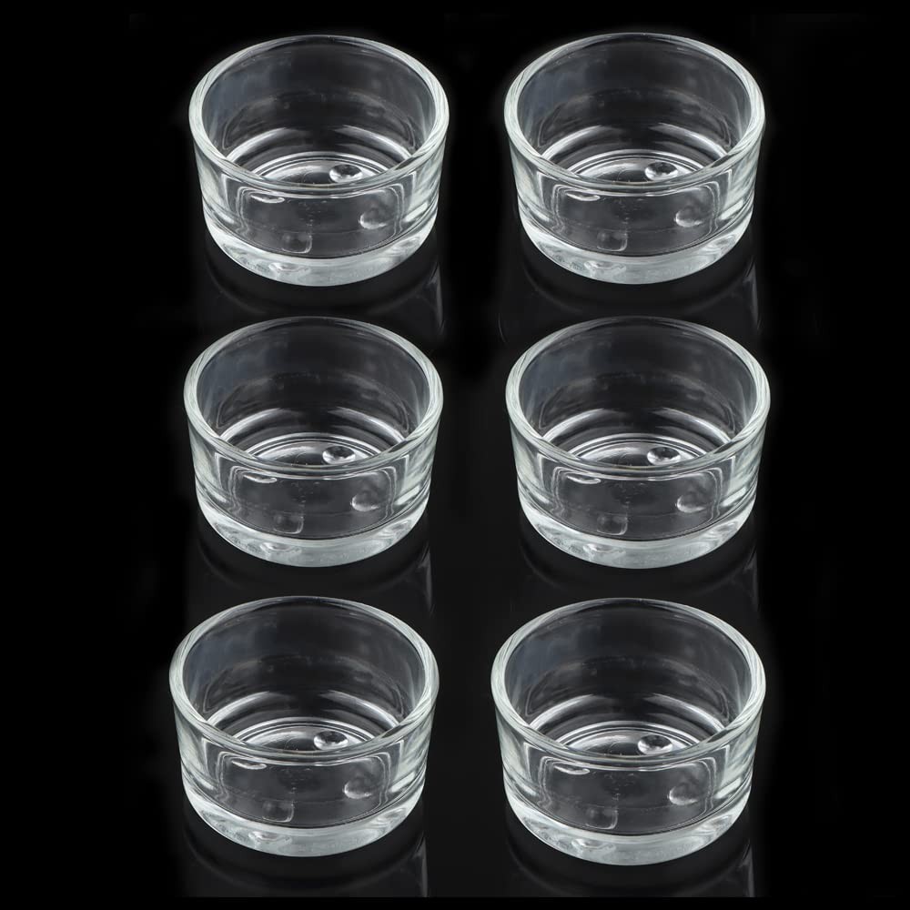 6 Pcs Glass Reptile Feeding Bowl Food Basin Tray Container Water Dish Cup for…
