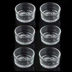 6 Pcs Glass Reptile Feeding Bowl Food Basin Tray Container Water Dish Cup for…