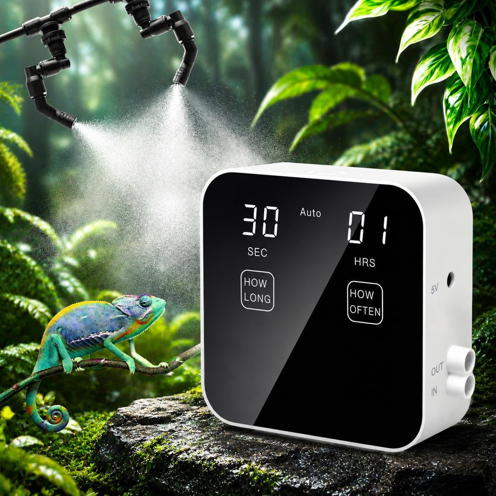 Reptile Mister Automatic, Quiet Reptile Misting System with Timer, Reptile Fogge