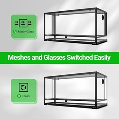 2-in-1 Switchable Meshes & Glasses Terrarium