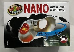 Zoo Med Nano Combo Dome Lamp Fixture for Reptiles, 1 count NEW AND OPEN BOX (A4)
