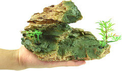 Reptile Small Hide, Turtles Hide Cage, Artificial Plant Rock, Humidified Habitat