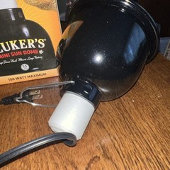 Flukers Mini Sun Dome Deep Flush Mount Lamp 5.5 in 100 Watt Max Turtles Reptiles