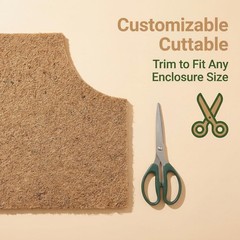 Reptile Carpet 30″x12″ 2 PCS Coconut Fiber Mat for 20 Gallon Reptile Tank,Tor…