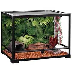 AWERT 36×18 inches Tropical Leaves Terrarium Background Polyester Reptile Hab…