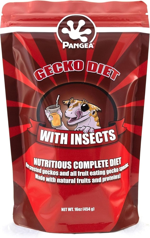 Pangea Fruit Mix with Insects Crested Gecko Complete Diet 1 Pound (Pack of 1)