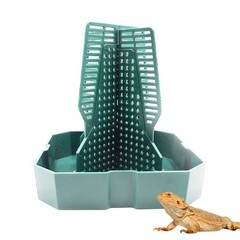 Bearded Dragon Tank Accessories, Lizard Feeder, Reptile Food Cup, Dubia Roach…