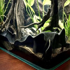 Aquarium & Terrarium Corner Underground Cave – Faux Mangrove Root Hideout for…