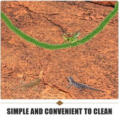 Climbing Cotton Rope Reptile Vines Simulation Moss Hanging for Reptiles