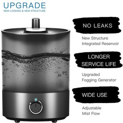 MRREPTILE Reptile Fogger Humidifiers Mister, 1 Gallon Mechanical, Black