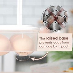 77L Deviled Egg Containers with Lid, (Set of 2), Plastic Deviled Egg Carrier …