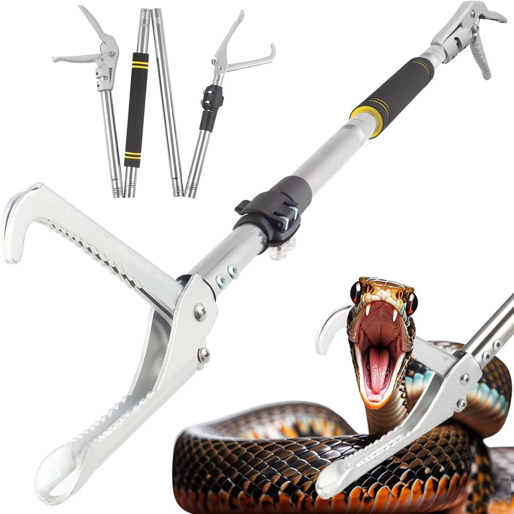 Snake Grabber Tool, 69″ Snake Tongs Grabber for Rattlesnake Heavy Duty Professio