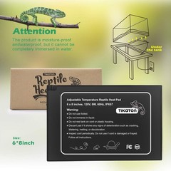 Reptile Heat Pad with Adjustable Temperature – Perfect for 10-40 Gallon Tanks
