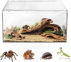 Escape Proof Reptile Terrarium,Shatter Proof Polycarbonate Tarantula Tank Magnet