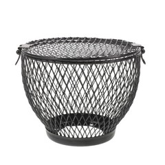 Black Heat Lamp Cage for Reptile Terrarium with Anti Scald Lamp Mesh Cover