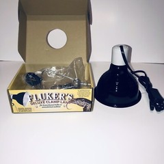 FLUKERS Reptile Deluxe Clamp Lamp 75watt 5.5in Ceramic with Switch