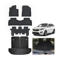 Floor Liners & Large Cargo Liners for 2016-2020 Kia Sorento 7 Seats with Back…