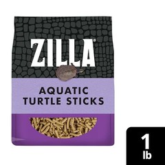 Zilla Turtle Sticks Aquatic Turtles Food 1 Pound Natural Ingredients Protein