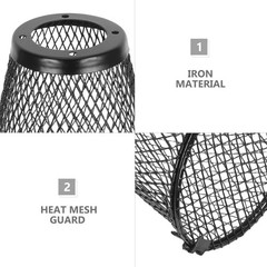 Reptile Anti-Scald Lampshade, Heat Lamp Mesh Cage Lampshade Cover for Turtles