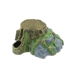 JIHAQUA Resin Large Turtle Tank Accessories Reptile Hideouts Cave Habitat Dec…