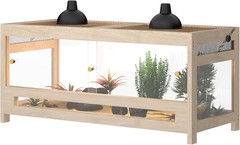 80 Gallon 4x2x2 Reptile Enclosure, Large Reptile Tank with Mesh Lid, Bearded …