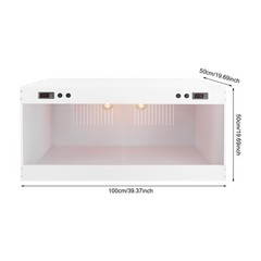 100x50x50cm Reptile Tank With Dual Temperature Control 110v Reptile Enclosure