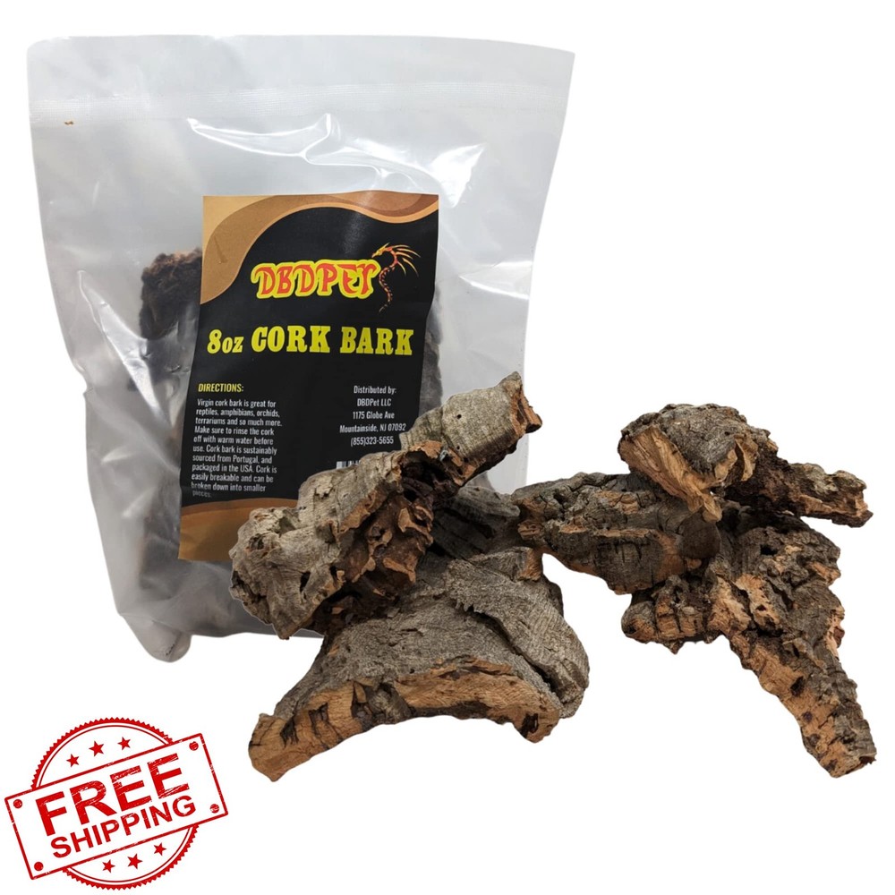 DBDPet Reptile Cork Bark 8oz Assorted Pieces