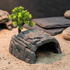 Basking Cave Surface Substantial and Stable Resin Pet Hideout Relief