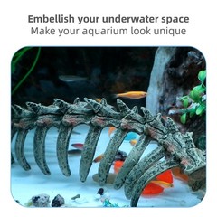 relaqcc Aquarium Skull Animal Skeletons, Reptile Tank Accessories, Fish Tank …