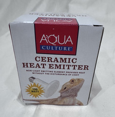 Aqua Culture 100W Ceramic Heat Emitter Reptile Heat Bulb No Light NEW