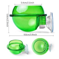 Tfwadmx Chameleon Bowl, Reptile Feeding Feeder,Worm Live Fodder green