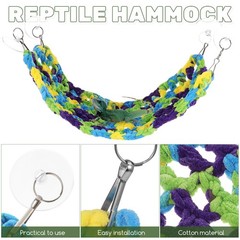 Rest Hammock for Pet Bearded Dragon Cage Accessory Beds Dragons Geckos