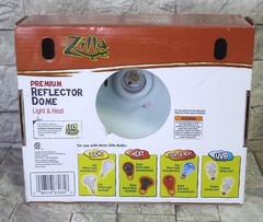 Zilla Reptile Terrarium Heat Lamps & Habitat Lighting Dome Blk 5.5-in