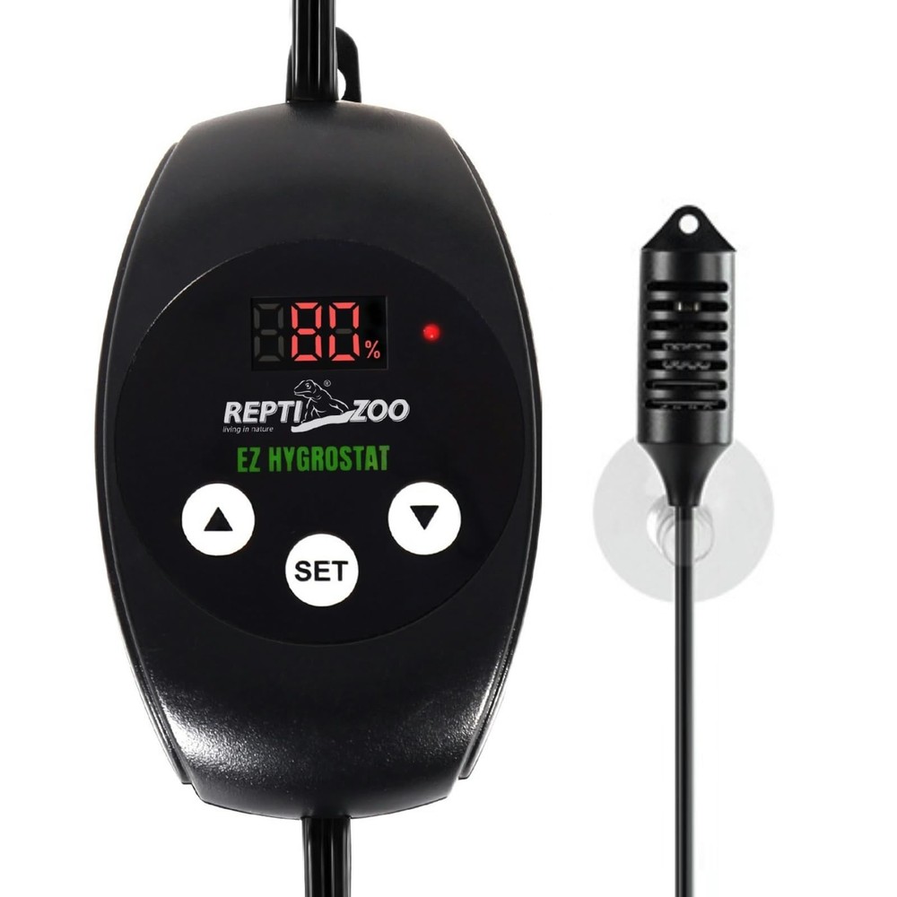 REPTI ZOO Reptile Digital Hygrometer Controller LED Humidistat Reptile Humidi…