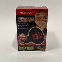 EXO TERRA INFRARED BASKING SPOT 100W HEAT BULB MAX HEAT (NIB)
