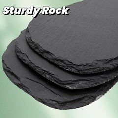 3 Pack Reptile Basking Platform, 11”x5.5” Tortoise Rock Plates, Bearded Dra…