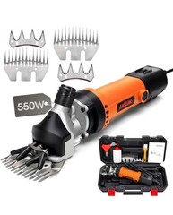 Sheep Shears Electric 550W – Professional Sheep Clippers Two Blades &large Dog..