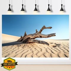 Reptile Tank Background Desert Scenery Terrarium Backdrop 24x12in