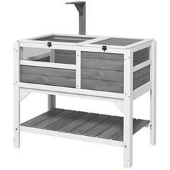 Indoor Tortoise Habitat w/ Storage Shelf – Weather-Protected Tortoise Enclosure