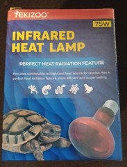 Tekizoo infrared heat bulb, 75W, 100W Reptiles, Baby Chicks