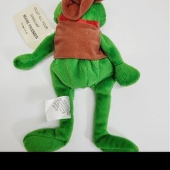 *m7 Sugarloaf Beanies frog in cowboy hat & vest 9″ long vintage