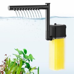 FEDOUR 10W 15W 20W Aquarium Submersible Filter, Quiet Fish Tank Internal Filt…