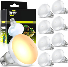 8 Pcs 100W Reptile Heat Lamp Bulb, Reptile Basking Heat Light Bulb Uva Daylight