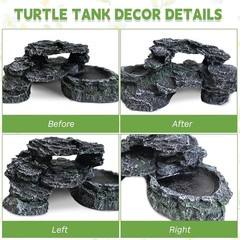 Elegant Resin Hide for Reptiles – Easy-Clean Basking Dock for Healthy Living