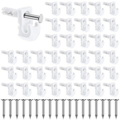 48 Pack Back Wall Clips for Drywall, Heavy Duty Shelf Clips for Wire Shelving…