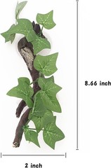 Durable Resin Reptile Corner Decoration with Suction Cups for Climbing Fun