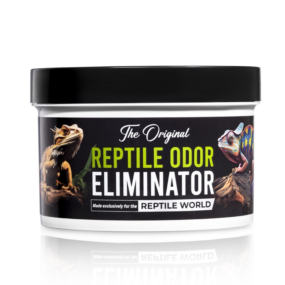 Reptile Odor Eliminator – Fresh Scent – 2 Jars – 24 Oz & 10 Oz (One Of Each)