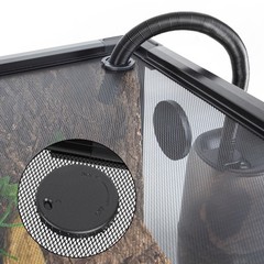 34 Gallon Reptile Tank Tempered Reptile Terrarium Habitat Double Sliding Door