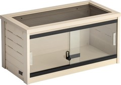 Glass Front Reptile Habitat Enclosure, Easy to Clean Design–